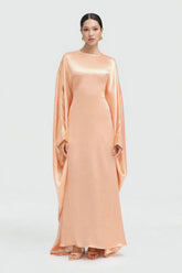 Peach butterfly kaftan