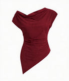 Cherry Asymmetrical top