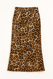 Cheetah print maxi skirt
