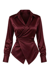 Rouge Silk Shirt