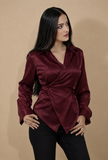 Rouge Silk Shirt
