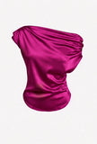 Crimson drape tee pink