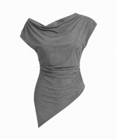 Asymmetrical tee Grey