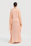 Peach butterfly kaftan