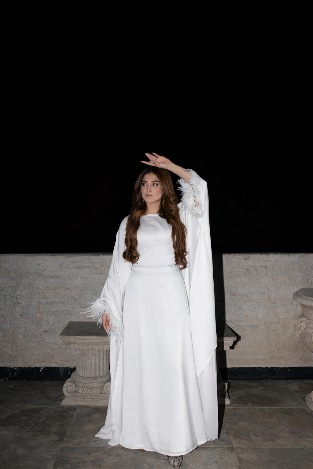 Dove butterfly kaftan