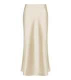 Beige midi skirt