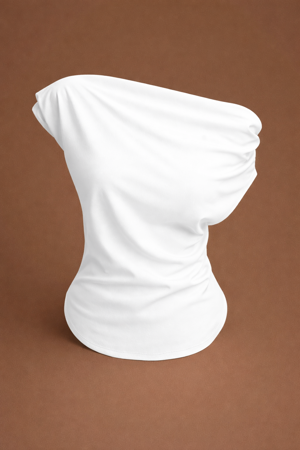 White drape tee