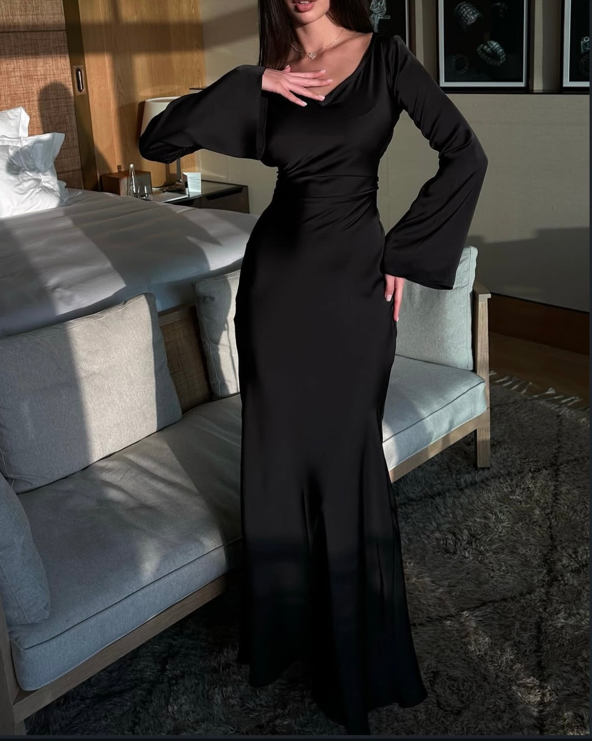 Gamine dress black