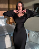 Gamine dress black