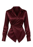 Rouge Silk Shirt