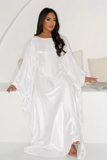 White butterfly kaftan