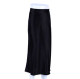 Satin midi skirt