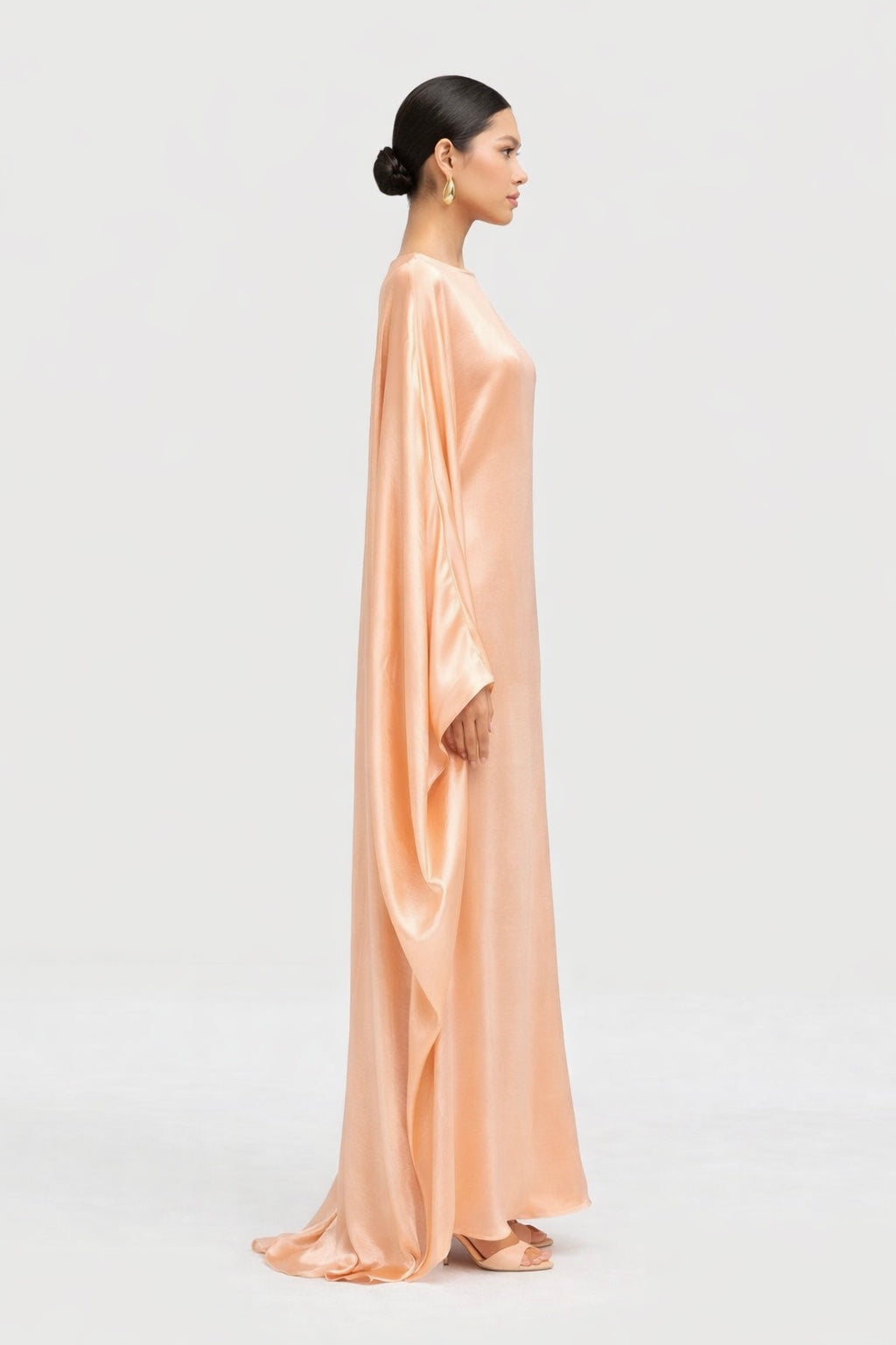 Peach butterfly kaftan